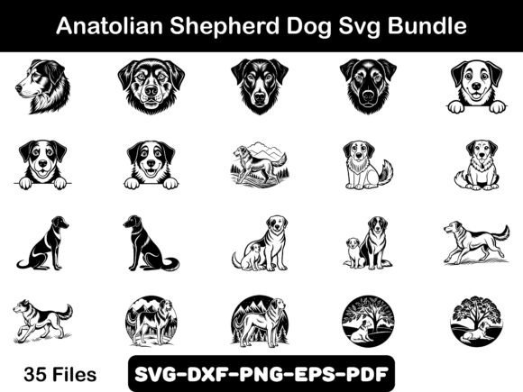 Anatolian Shepherd Dog Svg Bundle