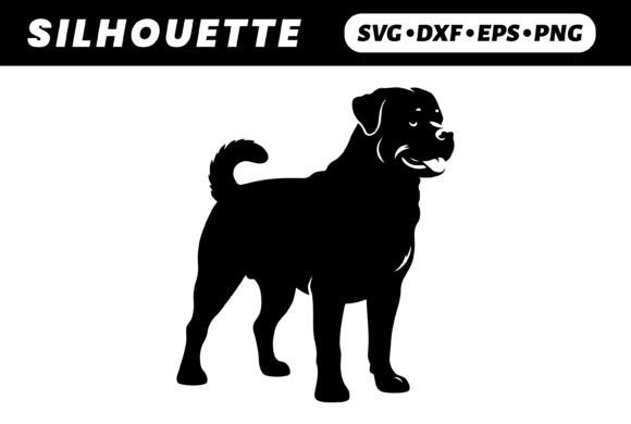 Black Rottweiler Silhouette