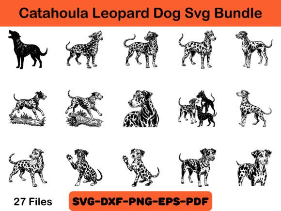 Catahoula Leopard Dog Svg Bundle