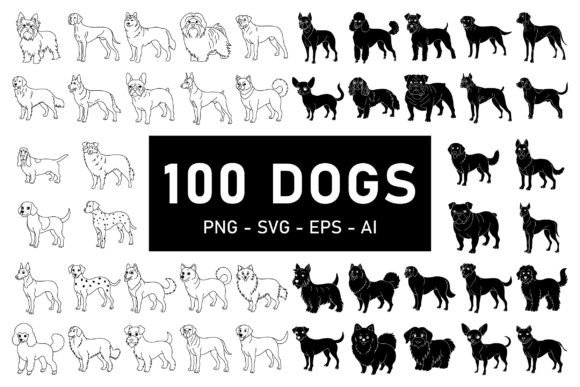 Collection of Dog SVG Clipart Bundles