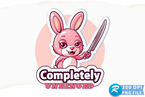 Completely Unhinged PNG Design