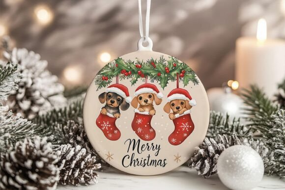 Doberman Pinscher Puppies Xmas Ornament