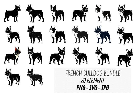 French Bulldog Bundle 20 Silhouette