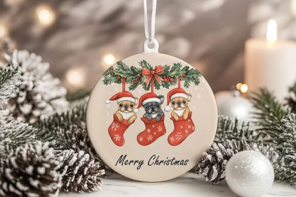 German Shorthaired Puppies Xmas Ornament