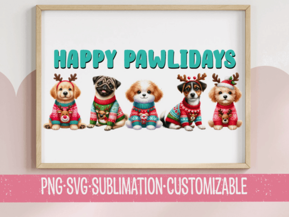 Happy Pawlidays - Holiday Colorful
