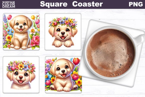 Labrador Square Coaster