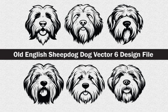 Old English Sheepdog SVG