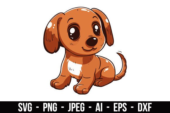 Sweet Wiener Dog SVG